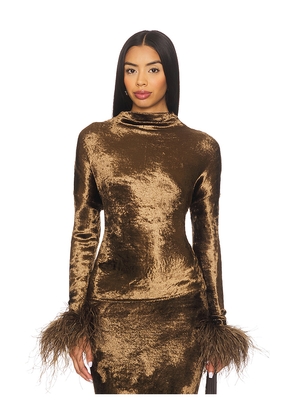 Lapointe Velvet Dolman Top in Brown. Size XS. Also in L, M.