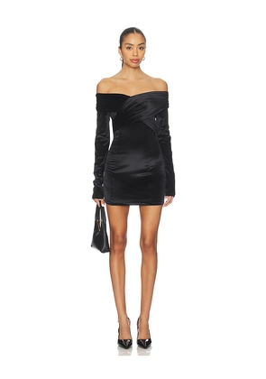Lovers and Friends Natalia Velvet Mini Dress in Black. Size XS. Also in L, M, S, XL, XXS.