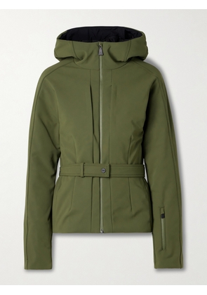 Aztech Mountain - Bella Belted Hooded Padded Down Ski Jacket - Green - IT38,IT40,IT42,IT44,IT46,IT48