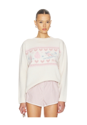 LoveShackFancy Francie Pullover in Ivory. Size XS. Also in L, M, S, XL, XXS.