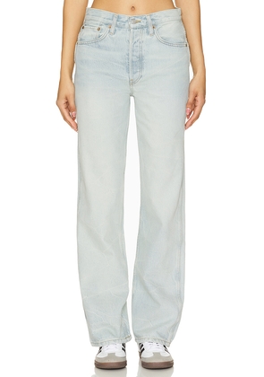 RE/DONE 90s High Rise Loose Jeans in Denim-Light. Size 30. Also in 31.