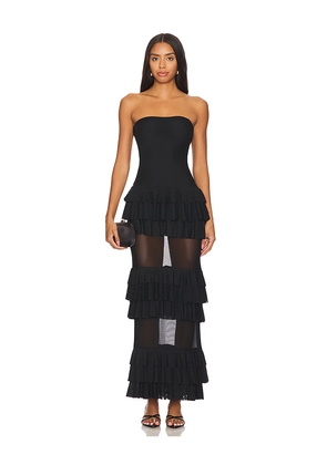 superdown Lorenza Maxi Dress in Black. Size M. Also in S, XS, XXS.