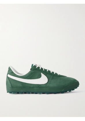 Nike - Astrograbber Leather-trimmed Nubuck Sneakers - Green - US Men's 7.5,US Men's 8.5,US Men's 6.5,US Men's 5.5,US Men's 10,US Men's 7,US Men's 4,US Men's 8,US Men's 9,US Men's 4.5,US Men's 10.5,US Men's 5,US Men's 11,US Men's 3.5,US Men's 9.5,US Men's 6