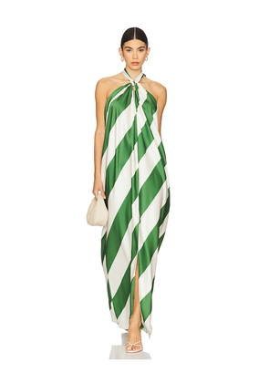 Ronny Kobo Chantell Dress in White,Green. Size S. Also in M.