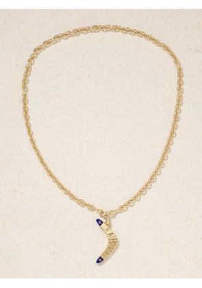 Marie Lichtenberg - Karma 18-karat Gold Lapis Lazuli Necklace - One size