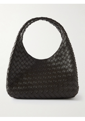 Bottega Veneta - Campana Intrecciato Leather Shoulder Bag - Brown - One size
