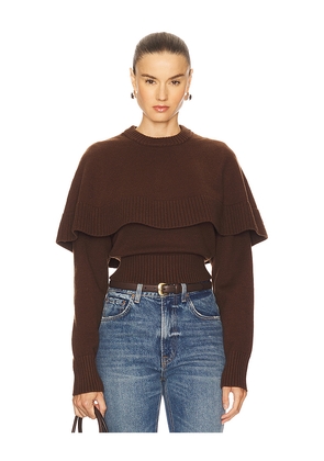 Ronny Kobo Evian Knit Top in Chocolate. Size M. Also in L, S.