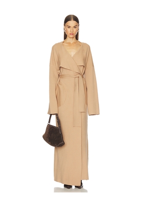 SNDYS Tia Maxi Cardigan in Tan. Size S. Also in L, M, XL, XS, XXL, XXS.