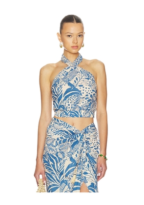 Poupette St Barth Suma Top in Baby Blue. Size S. Also in L, M, XS.