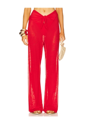 Vix Swimwear Pareo Pants in Red. Size S. Also in L, M, XL.
