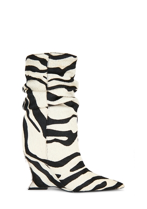 Schutz Siena Slouch Boot in Black,White. Size 6. Also in 6.5, 7, 7.5, 8, 8.5, 9.