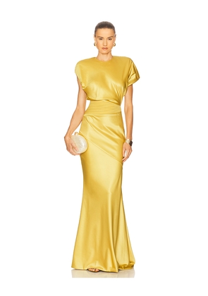 Zhivago Bond Gown in Yellow. Size 2. Also in 4.