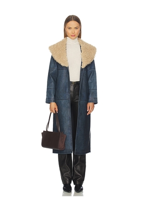 Unreal Fur Imagination Coat in Navy. Size S. Also in M, XS.