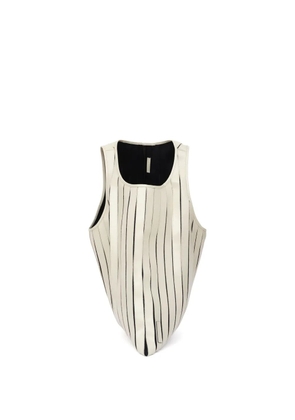 LGN LOUIS GABRIEL NOUCHI paneled leather tote bag - White