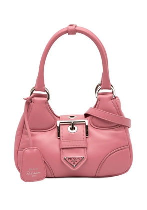 Prada Pre-Owned 2010-2025 Nappa Soft Padded Re Edition 2002 Moon satchel - Pink