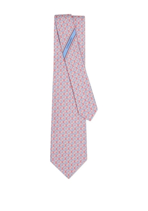 Ferragamo graphic-print silk tie - Pink