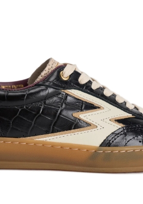 Moa Master Of Arts croc-embossed lightning sneakers - Black