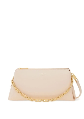 Ferragamo embossed logo chain strap mini bag - Neutrals