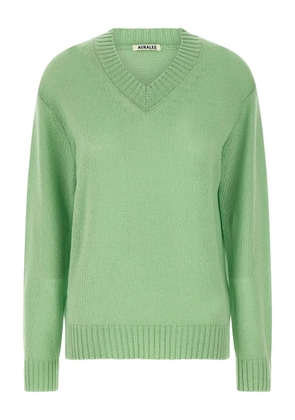 Auralee V-neck sweater - Green