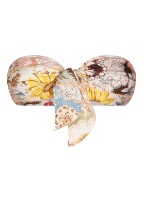 ZIMMERMANN Daylight fixed-knot bikini top - Neutrals