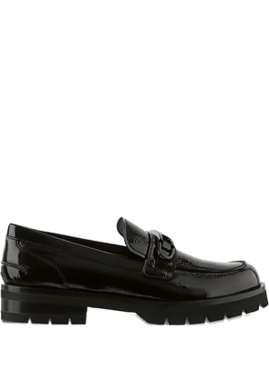 Hogl Robin patent-leather buckle loafers - Black