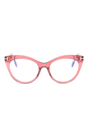 TOM FORD Eyewear FT6091 cat-eye glasses - Red