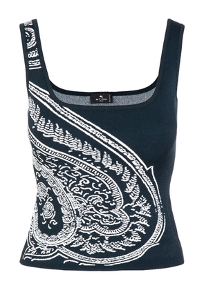 ETRO paisley-motif top - Blue