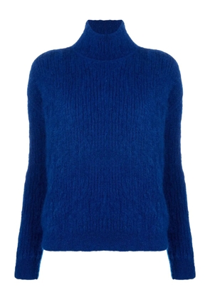 Saint Laurent roll-neck knitted jumper - Blue