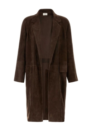 The Row Hanto suede coat - Brown