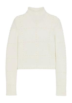Guest In Residence Popcorn sweater - White