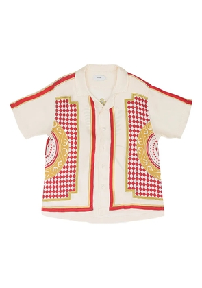 RHUDE logo-detail shirt - Neutrals