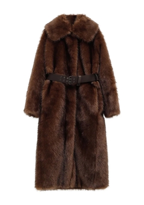 Moncler Grenoble belted coat - Brown