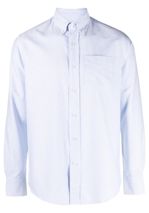 Deperlu stripe-pattern cotton shirt - Blue