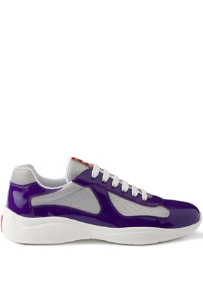 Prada America's Cup patent-leather sneakers - Purple