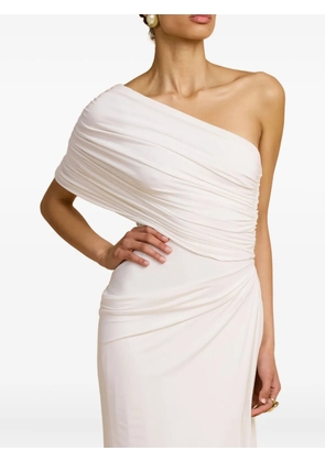 ARCINA ORI Chantal asymmetric one-shoulder gown dress - White