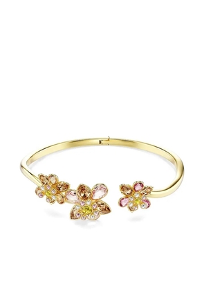 Swarovski Idyllia floral-embellished bracelet - Gold