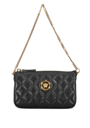 Versace quilted chain leather mini bag - Black