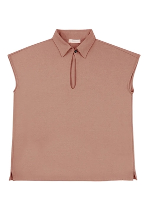 Zanone keyhole polo top - Pink