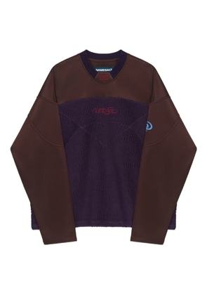 NAMESAKE textured panelled sweatshirt - Brown
