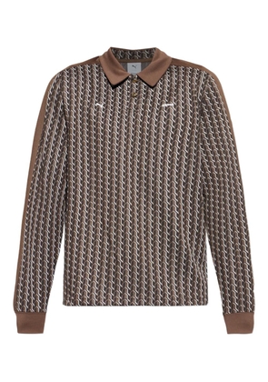 PUMA x JJJJound patterned polo shirt - Brown