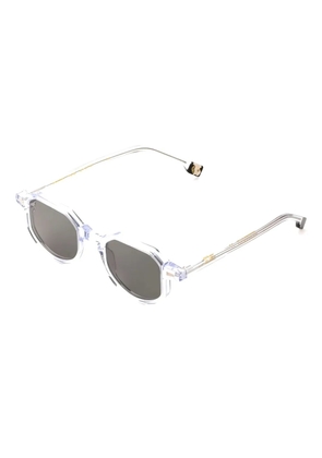 KYme Benjamin geometric-frame sunglasses - White