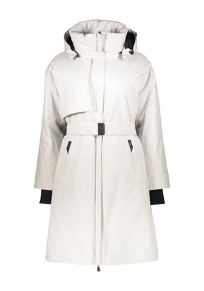 Herno hooded belted coat - White