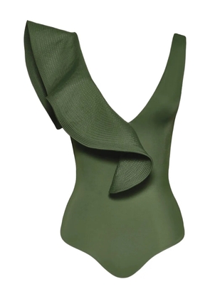 Johanna Ortiz Boleros ruffled swimsuit - Green