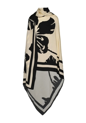 Johanna Ortiz Astromelia silk shawl - Neutrals