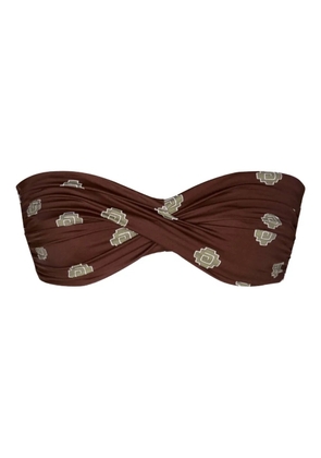 Johanna Ortiz Sea Sprite bikini top - Brown