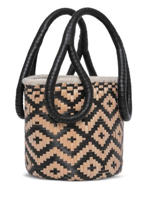 Johanna Ortiz mini Understanding Of The Cosmos geometric bucket bag - Neutrals