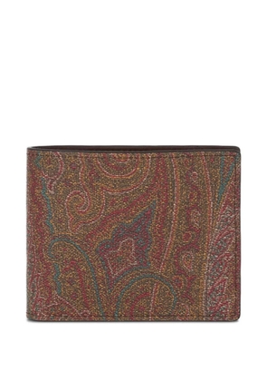 ETRO paisley bifold arnica wallet - Brown