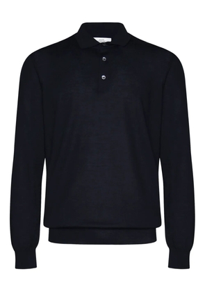 Mauro Ottaviani long-sleeve button polo shirt - Black
