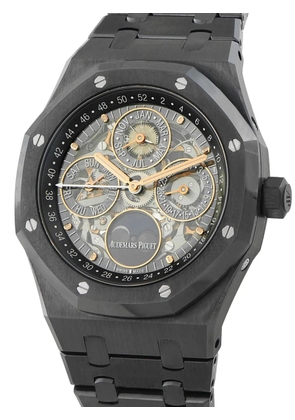 Audemars Piguet pre owned Royal Oak Perpetual Calendar Openworked 41mm - Black