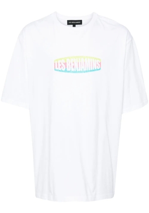 Les Benjamins logo-print oversized cotton T-shirt - White
